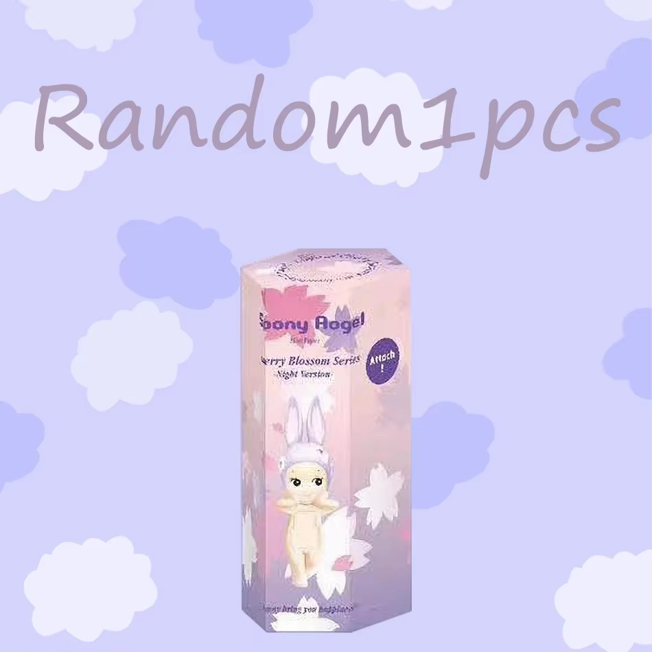 Angel Doll Cherry Blossom Series Night Version Blind Box Collect Hippers Action Figure Angel Doll Cherry Blossom Series Night Version Blind Box Collect Hippers Action Figure